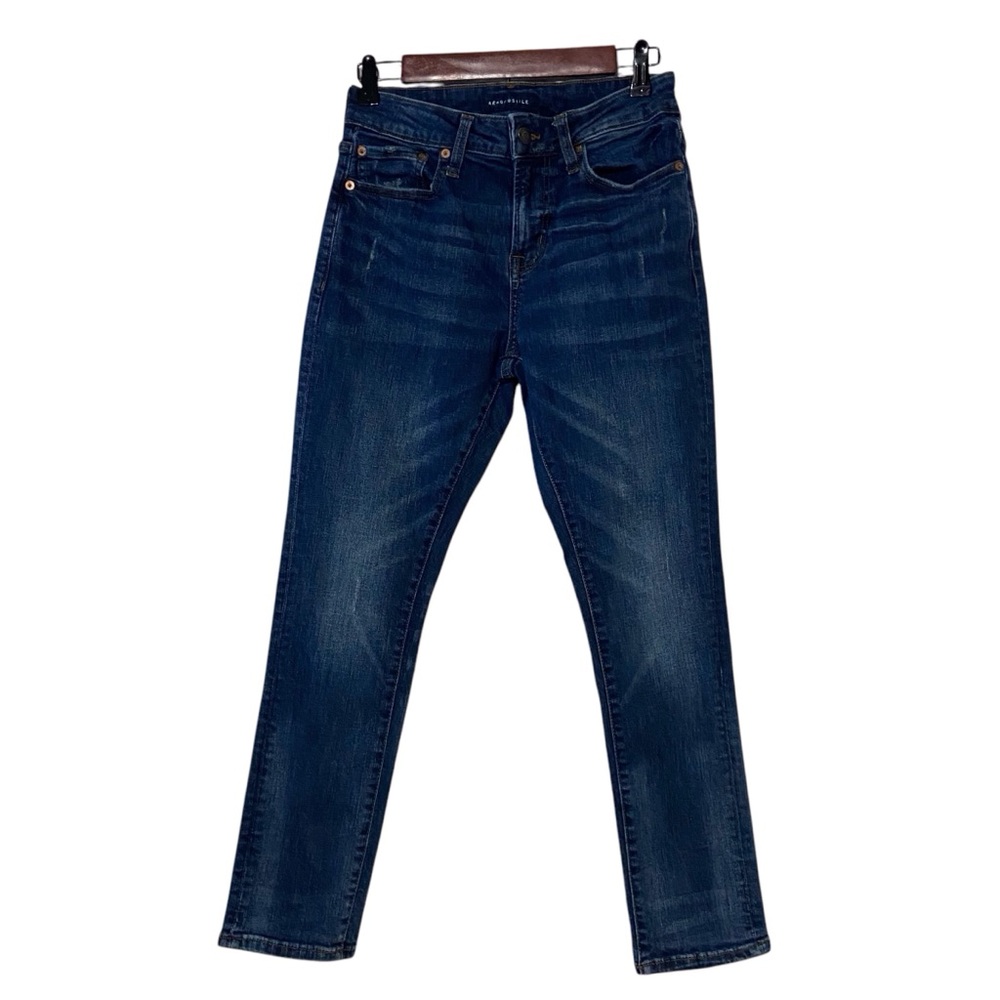Aeropostale Athletic Skinny Jeans Blue